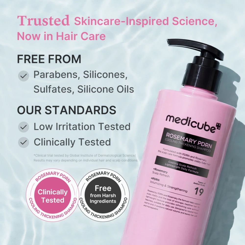 Rosemary PDRN Cooling Thickening Shampoo-MEDICUBE-HBYTALA