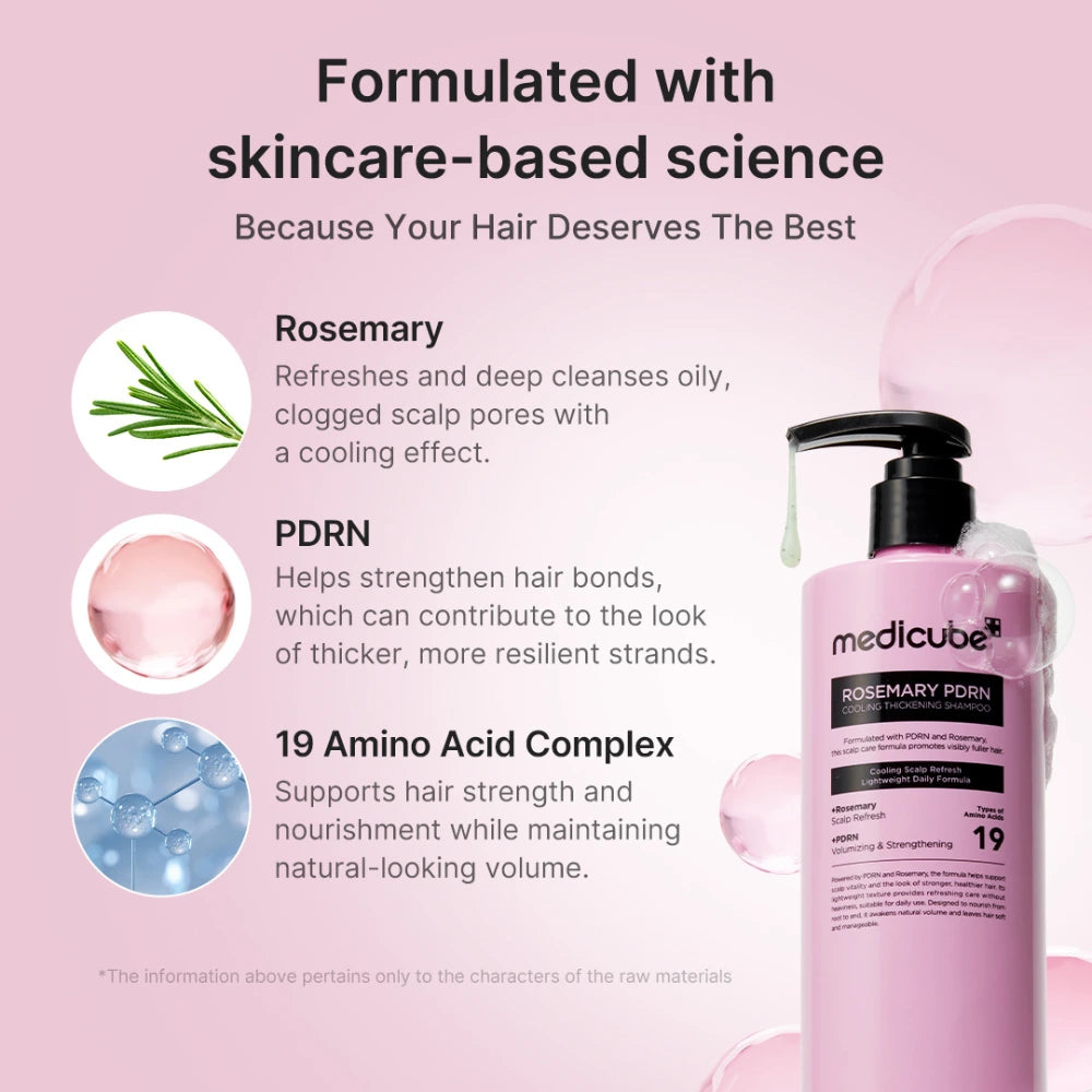 Rosemary PDRN Cooling Thickening Shampoo-MEDICUBE-HBYTALA