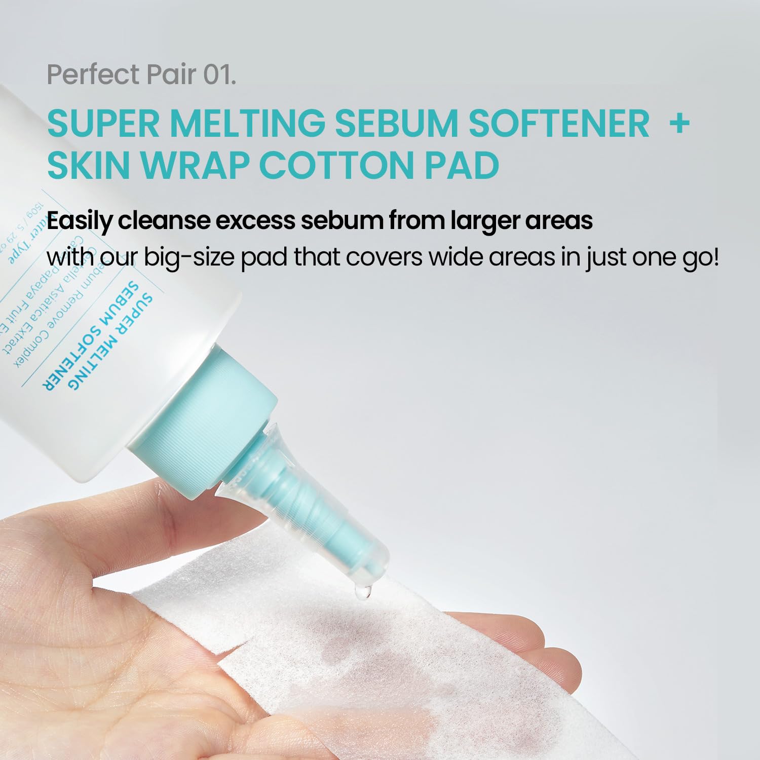 SUPER MELTING SEBUM SOFTENER 150 ML with 40 Skin Wrap Cotton Pads included-ILSO-HBYTALA