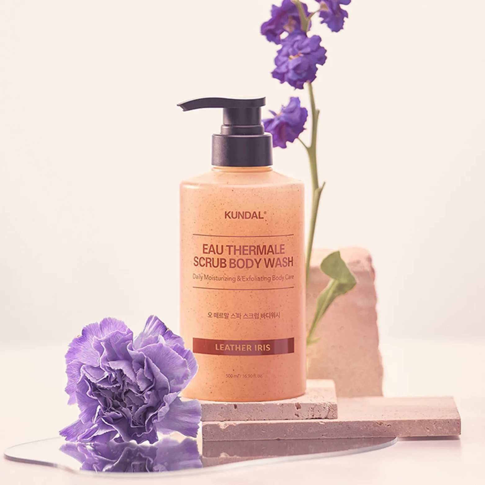 Scrub Body Wash 500ML - Leather Iris-KUNDAL-HBYTALA