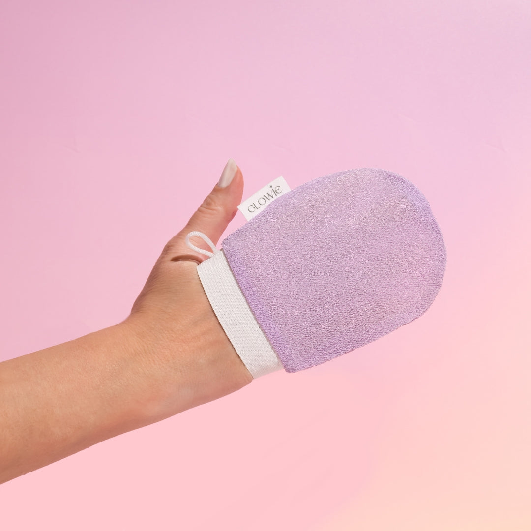 Silk Exfoliating Face Mitt-GLOWIE-HBYTALA