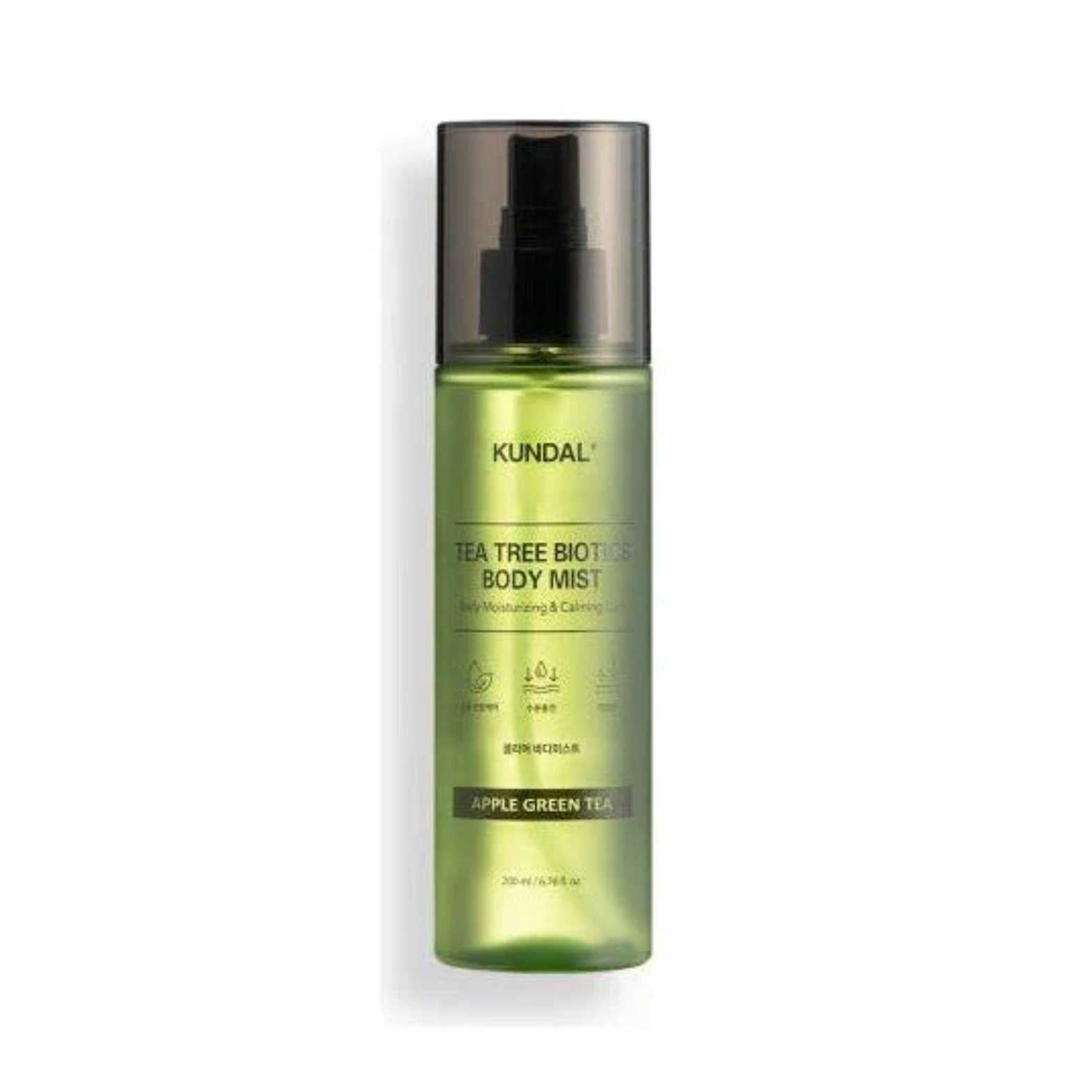 Tea Tree Bionics Body Mist 200ML - Apple Green Tea-KUNDAL-HBYTALA