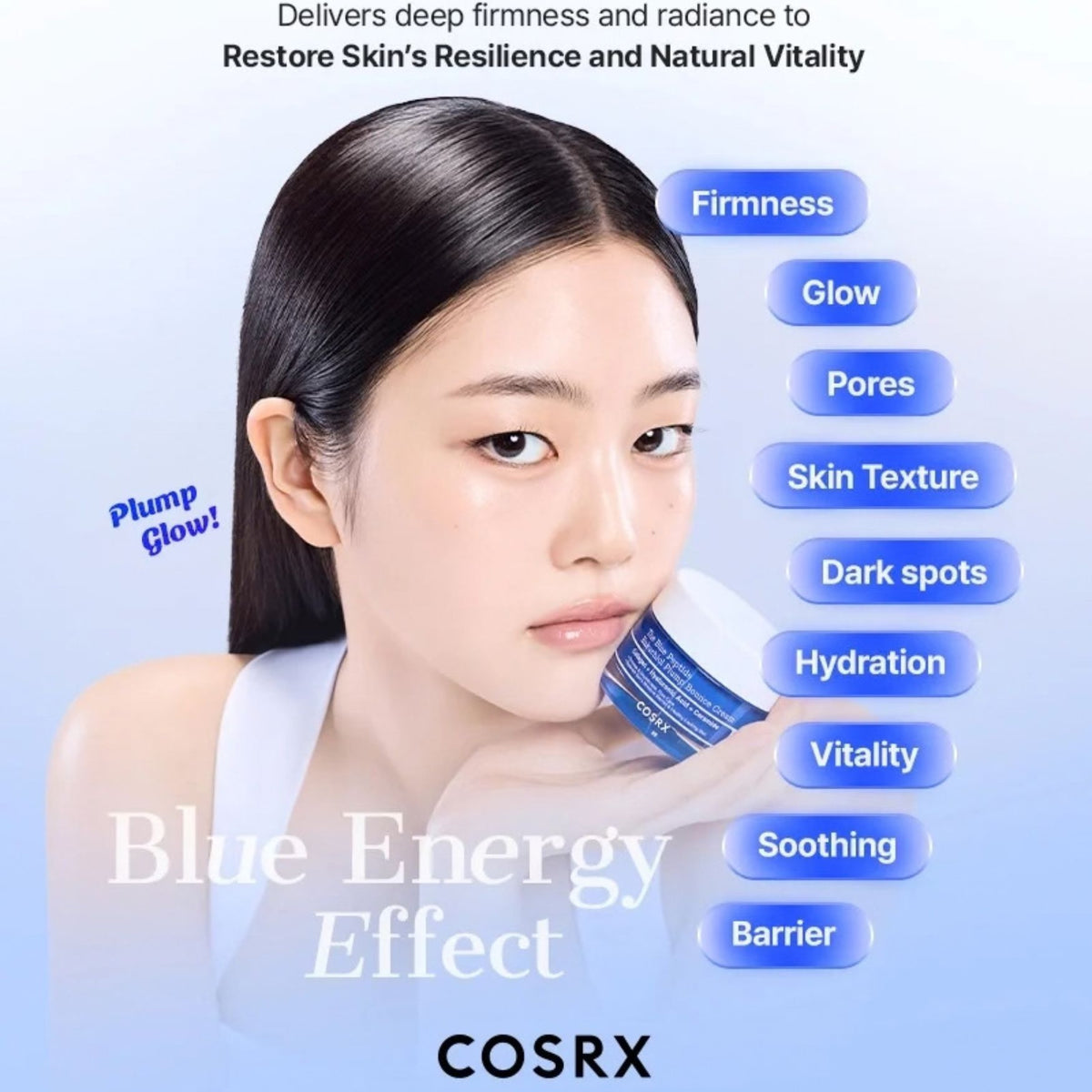 The Blue Peptide Bakuchiol Plump Bounce Cream 50g-COSRX-HBYTALA