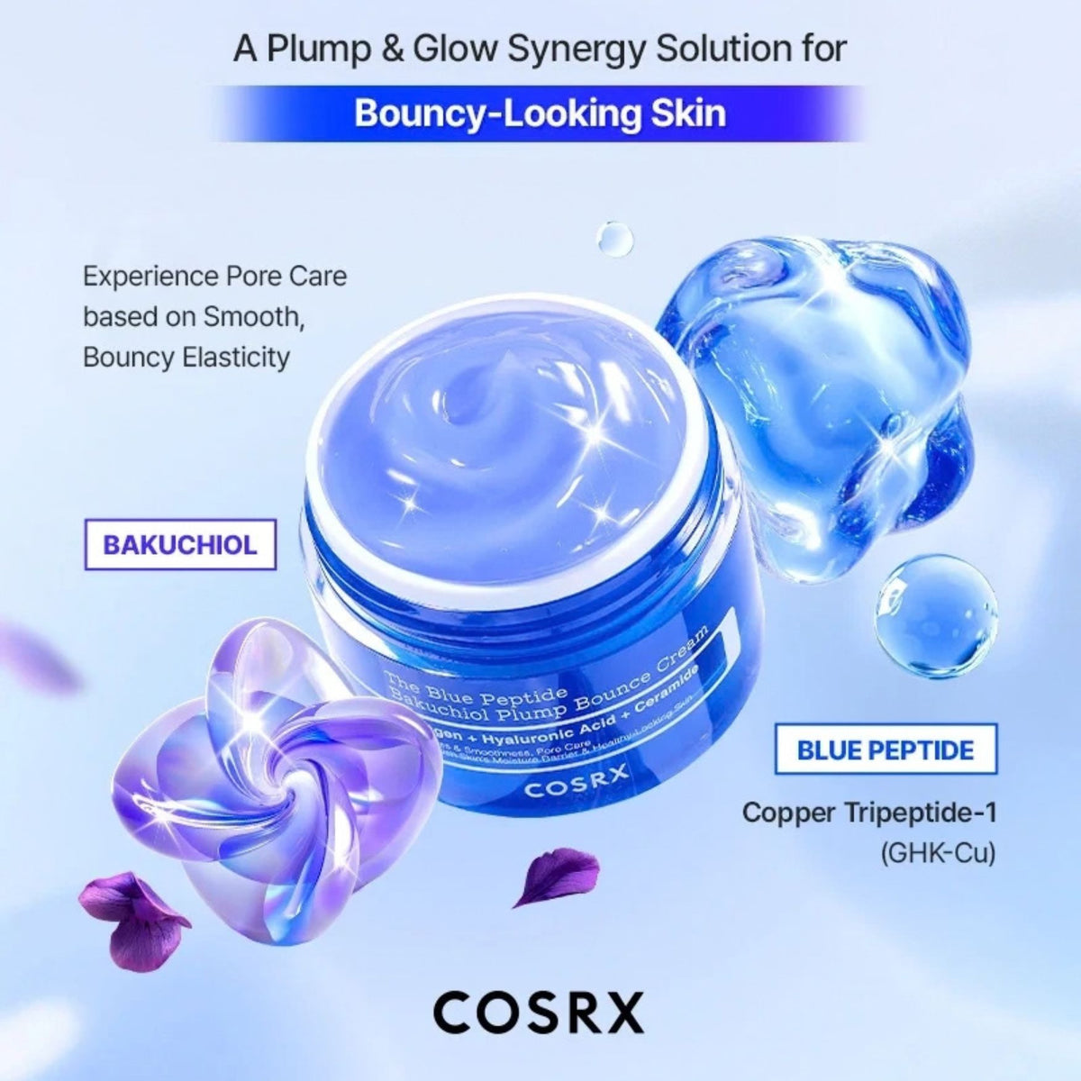 The Blue Peptide Bakuchiol Plump Bounce Cream 50g-COSRX-HBYTALA