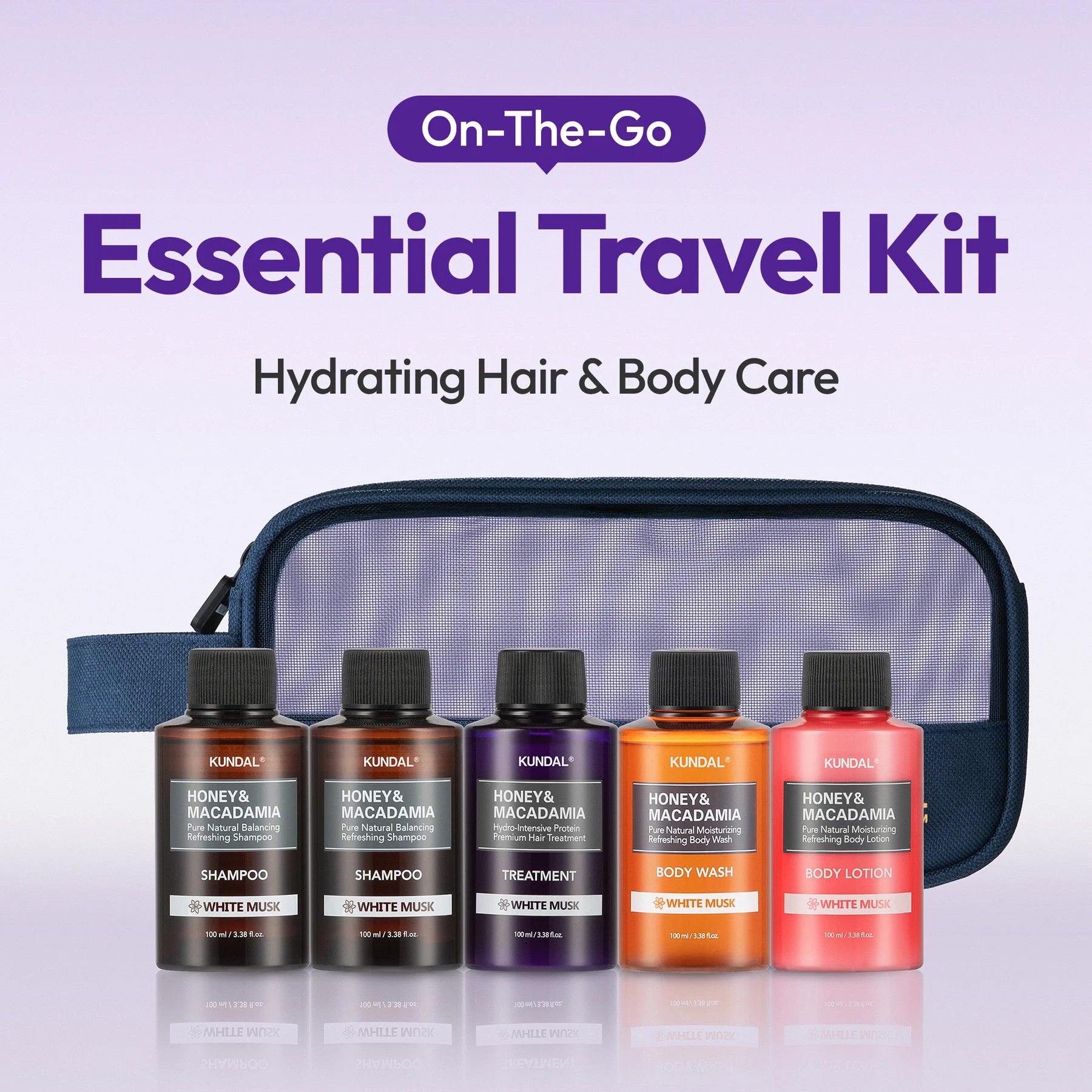Travel Kit - White Musk-KUNDAL-HBYTALA