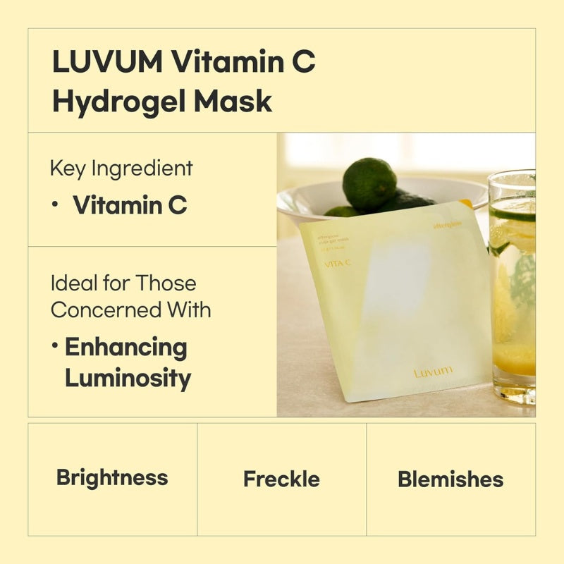 Yuja Hydrogel Mask 5 pcs-LUVUM-HBYTALA