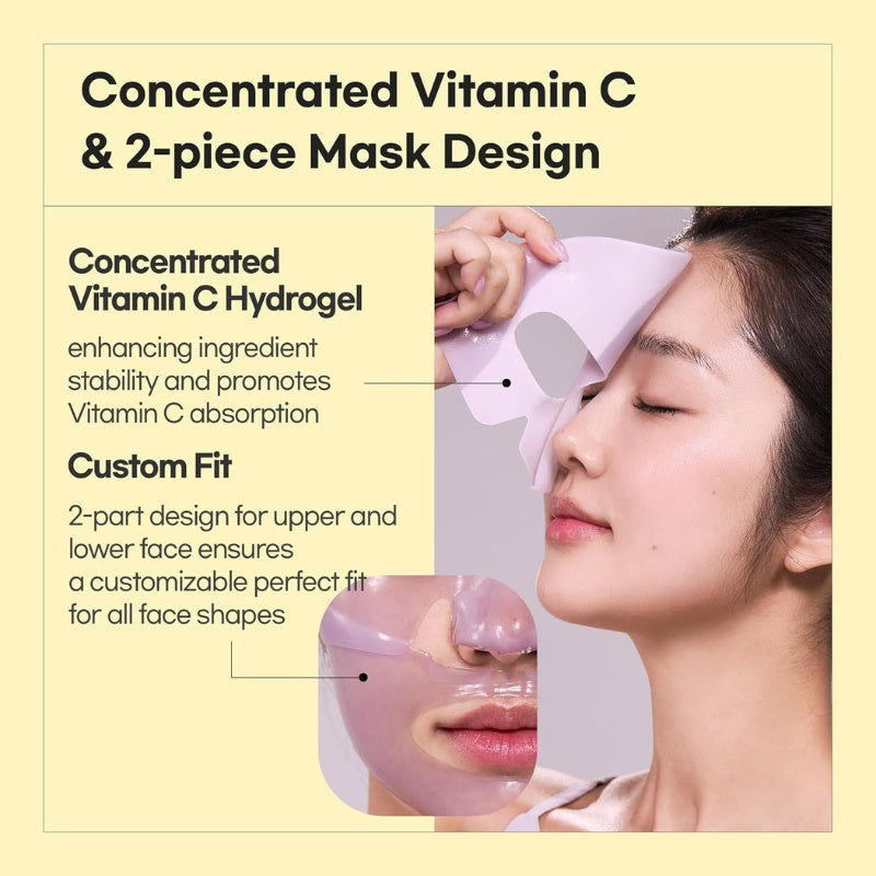 Yuja Hydrogel Mask 5 pcs-LUVUM-HBYTALA