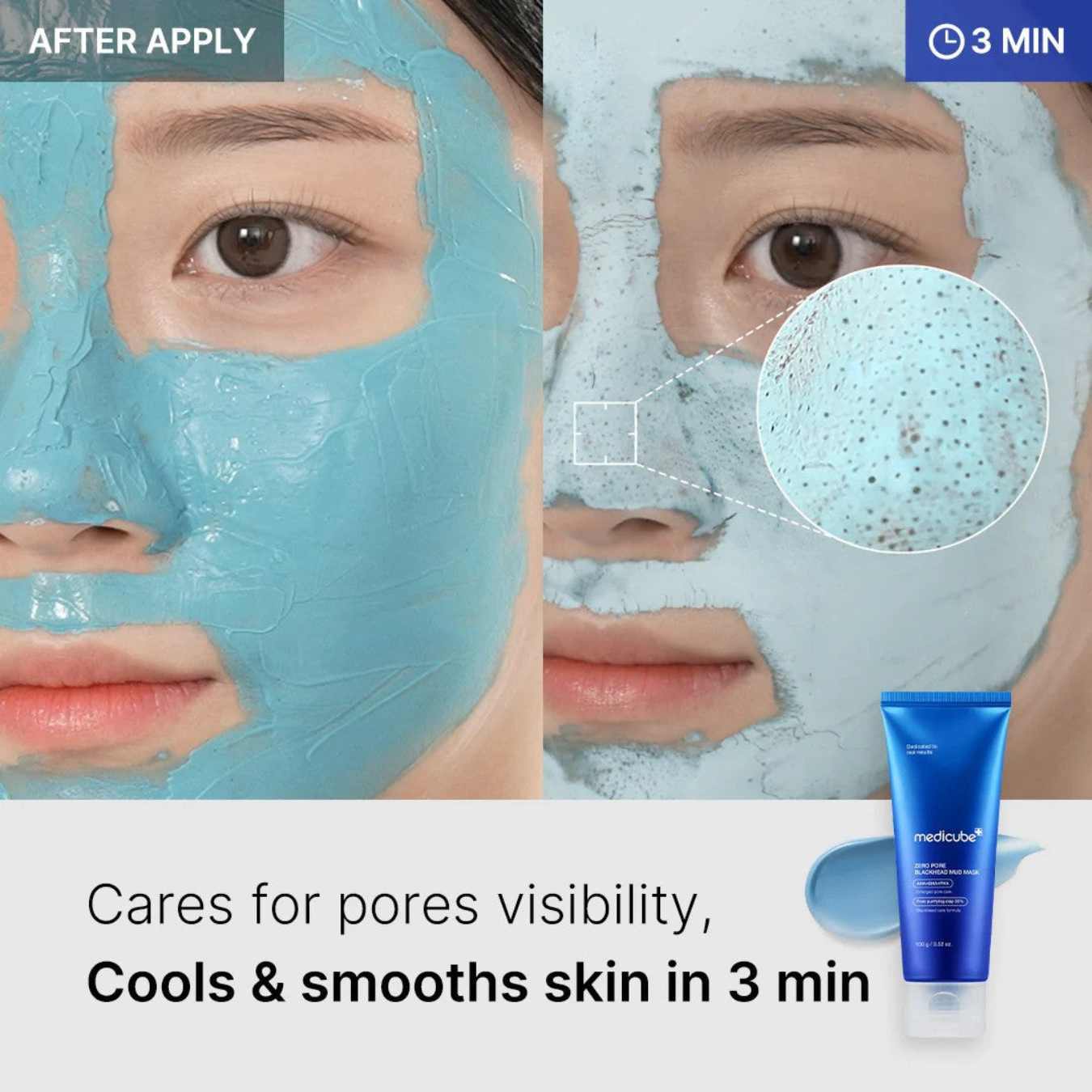 Zero Pore Blackhead Mud Mask-MEDICUBE-HBYTALA