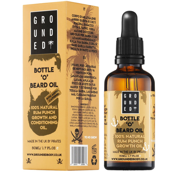 CAFFEINATED BEARD GROWTH & CONDITIONING OIL-GROUNDED BODY-HBYTALA