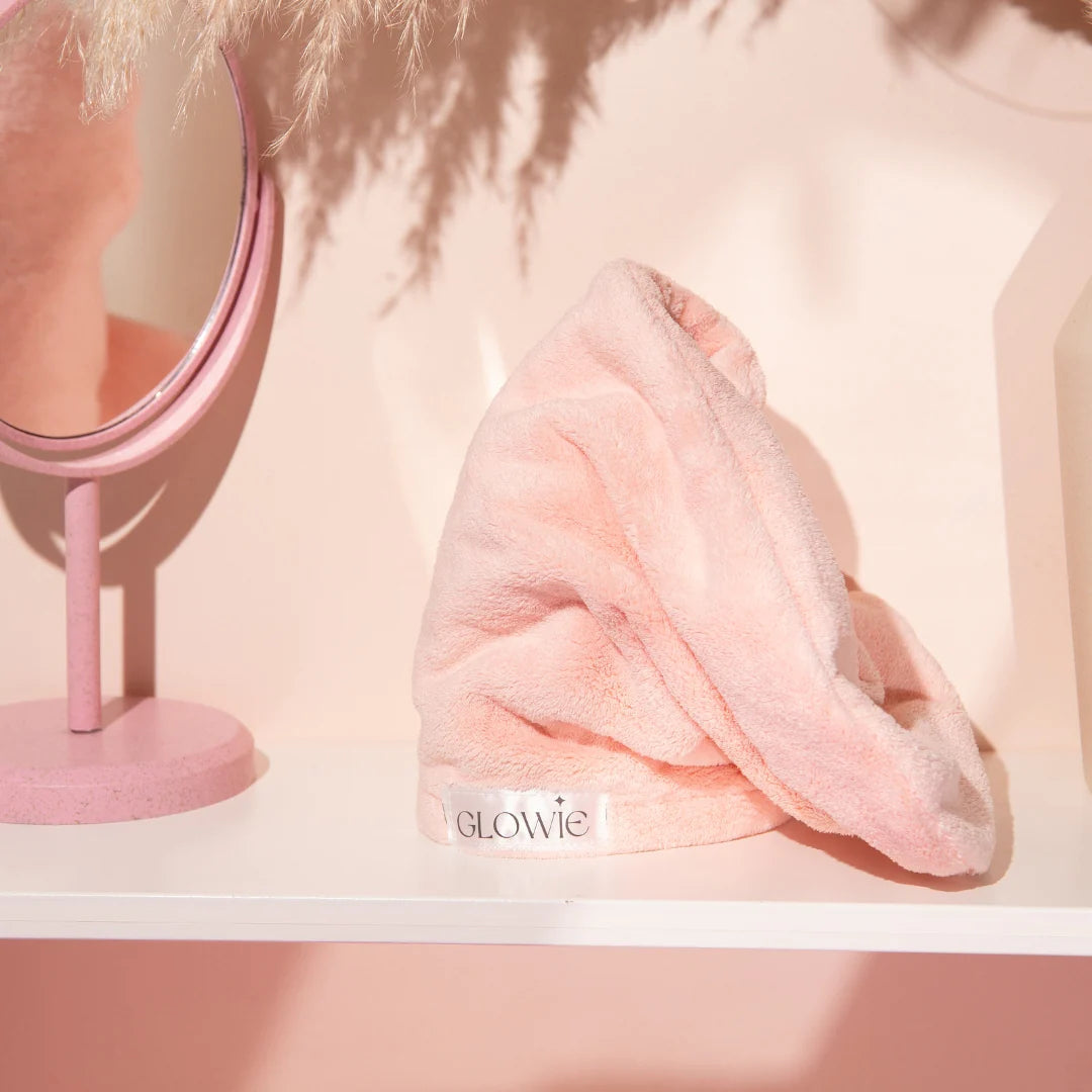 Microfiber hair towel - Pink-GLOWIE-HBYTALA
