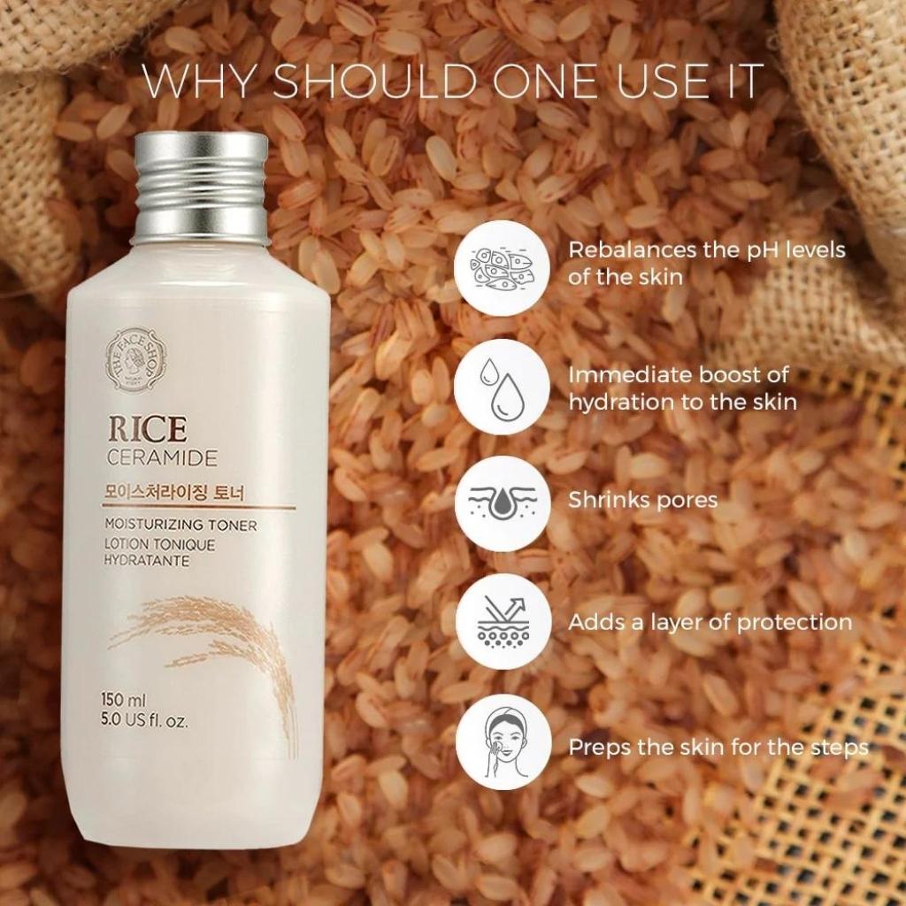 Rice Ceramide Moisturizing toner-The Face Shop-HBYTALA