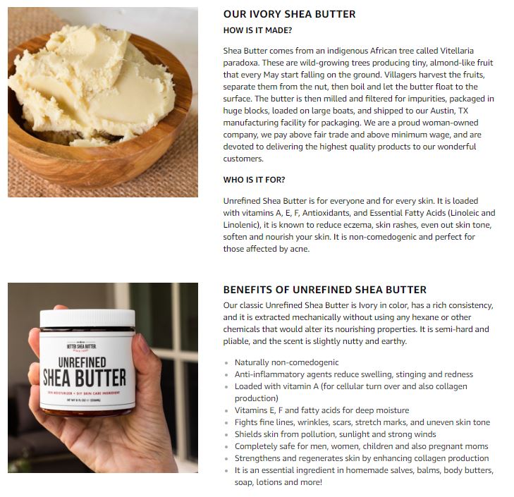 Unrefined African Shea Butter 100% Pure-SKIN FOODS-HBYTALA